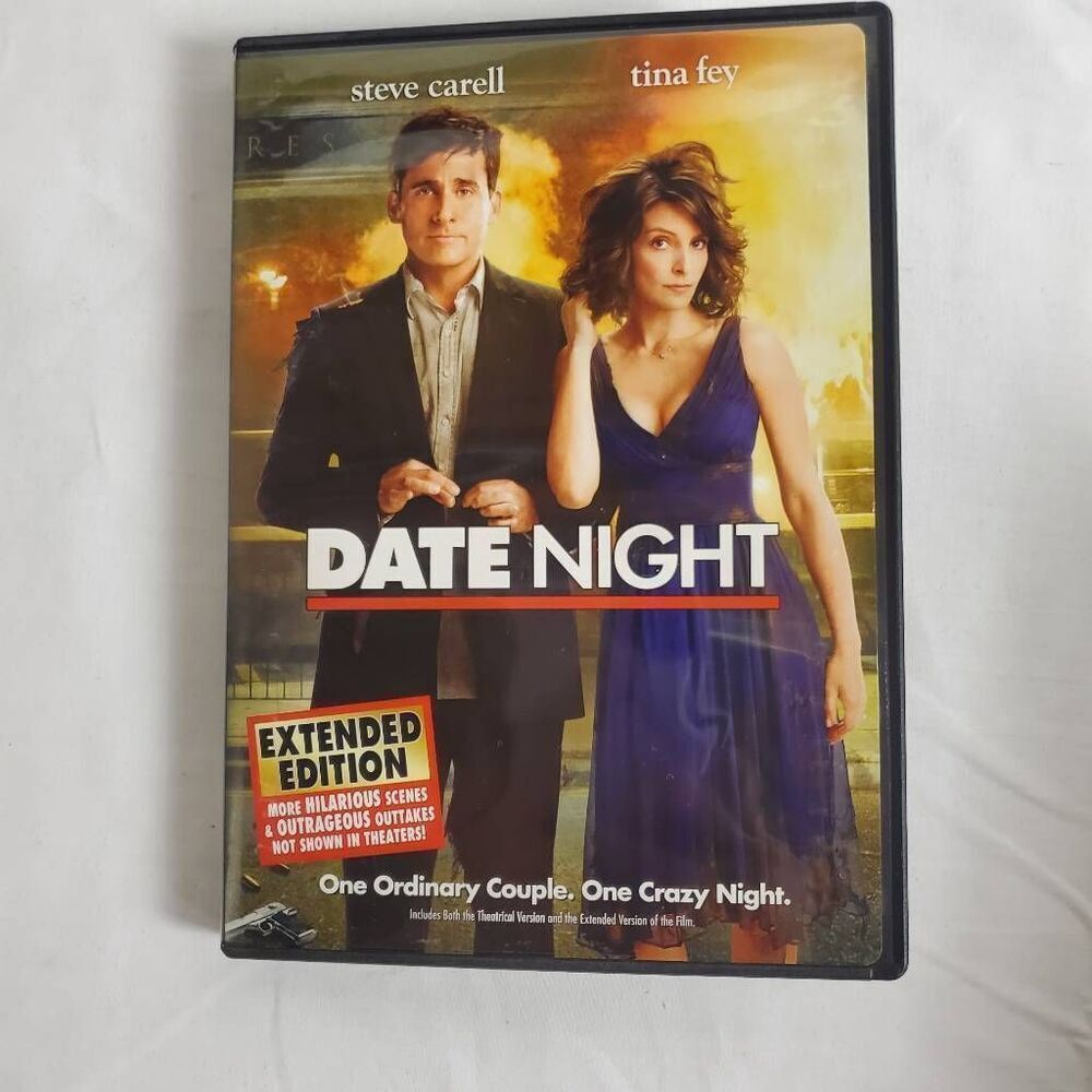 Date Night DVD Extended Edition Steve Carell Tina Fey Comedy Action Rom-Com